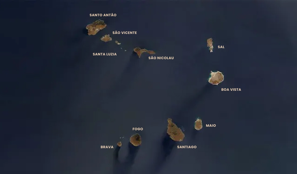 The islands and islets of Cabo Verde