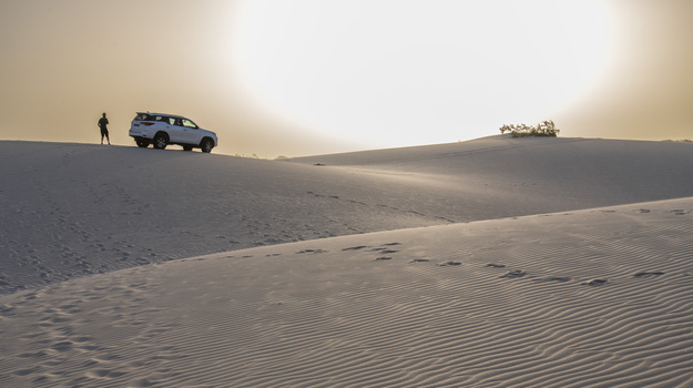 Paisagem lunar: o deserto