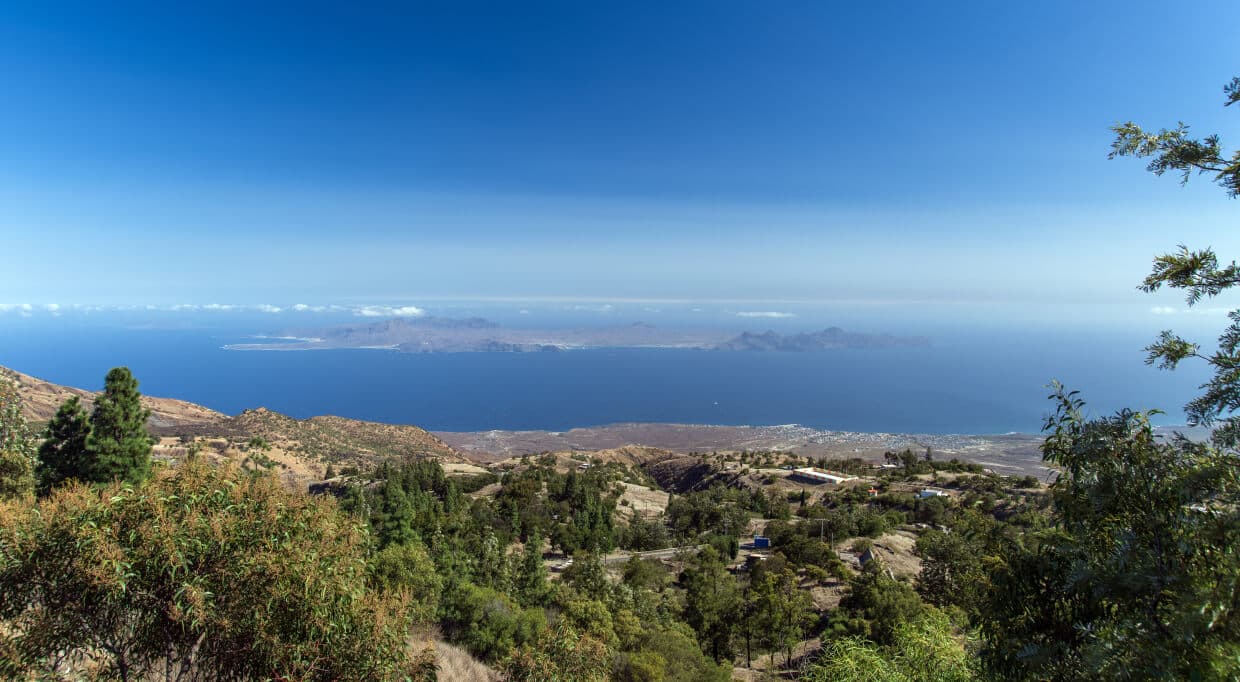 View from Porto Novo to Mindelo Bay