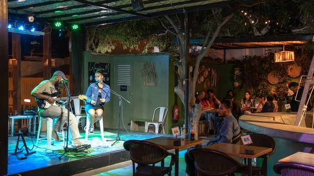 Enjoying the nightlife